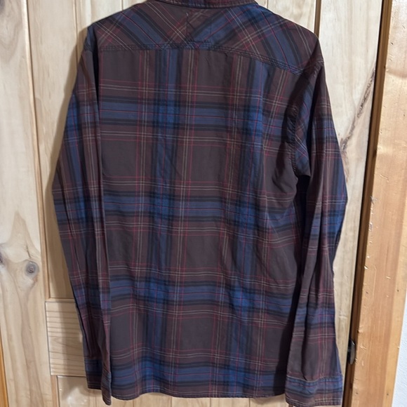 LEVIS Brown Plaid Button Down Long Sleeve - Picture 4 of 4